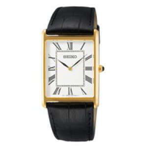 Seiko heren double zwart leer wit wr - 3211677