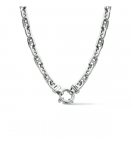 Zilver collier anker 7.6 mm 45 cm - 3211720