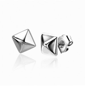ZINZI zilv. oorknoppen piramide - 3211782