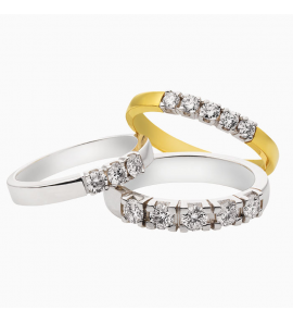 Eclat memoire ring geel 1x0.03 krt VS-SI - 3211794