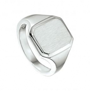 Zilveren herenring 8-kant maat 20 - 3211824
