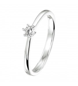 Zilv. ring RH solitair met zirconia maat 18,5 - 3211830