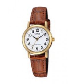 Lorus dames double leer bruin wr - 3211978