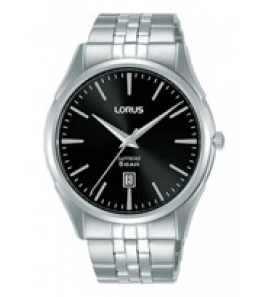 Lorus heren staal bracelet zwart saffier 50m WR - 3211984