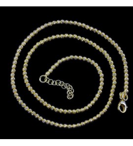 Sanjoya Lissabon collier bolletjes facet 50 cm - 3211922