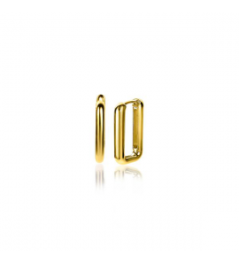 ZINZI zlv. klapcreolen gg verguld rechthoek 15x2 mm - 3211858