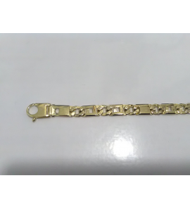Goud heren armband fantasie 8.5 mm massief 21 cm - 3211900