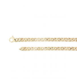 Goud heren armband valkoog 5.5 mm massief 21 cm - 3211901