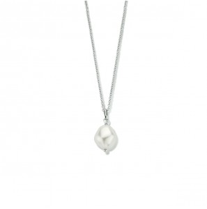 Zilver collier met parel 40+4 cm - 3211704