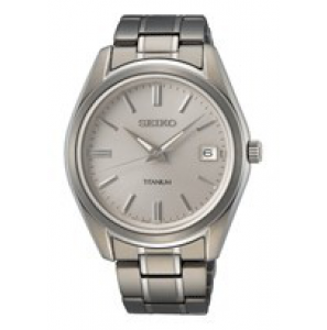 Seiko heren new link titanium bracelet zilver 100m wr - 3220640