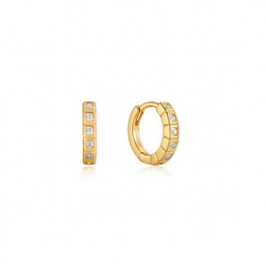 Ania Haie Glam Huggie Hoop Earrings S GP - 3222967