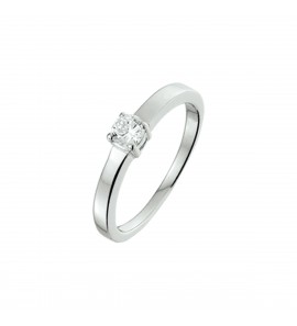 Zilver RH dames ring met zirkonia mt 17¾ - 3220004