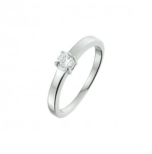 Zilver RH dames ring met zirkonia mt 17¾ - 3220004