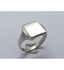 Zilver herenring vierkant 12.5x12.5 mm mt. 20 - 3222304