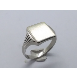 Zilver herenring vierkant 12.5x12.5 mm mt. 20 - 3222304
