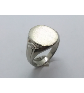 Zilver herenring ovaal 17x13 mm mt. 20 - 3222307