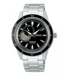 Seiko Presage heren automaat ss bracelet zwart 50m - 3220207