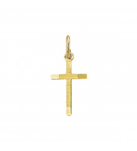 Goud hanger kruisje 15 mm - 3223844