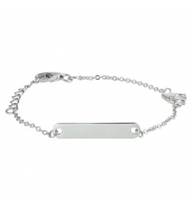Zilver graveerarmband dolfijn zirkonia 4 mm 11 + 2 cm - 3220323