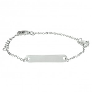 Zilver graveerarmband dolfijn zirkonia 4 mm 11 + 2 cm - 3220323