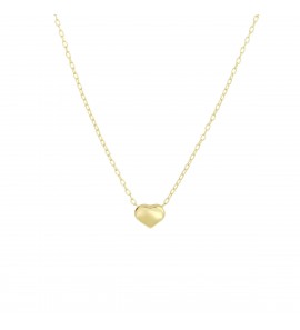 9K Collier anker 1.0 mm hartje  5x6 mm 42-45 cm - 3220327
