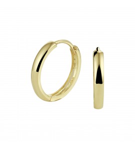 Goud klap creolen bol 1.7 mm 18 mm - 3220447