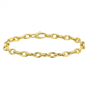 Gouden armband anker ovaal 5.3 mm 19 cm - 3220295