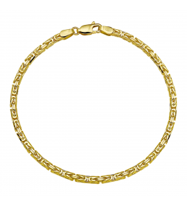 Gouden armband koningsschakel vk 2.5 mm 19 cm - 3220296