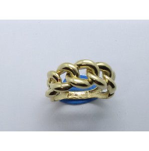 Goud dames ring gourmet schakel 8.4 mm mt. 17 - 3220380