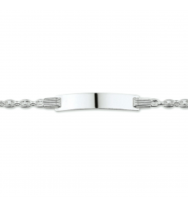 Zilver plaatband koffieboon plaat 5,0 mm 14-16 cm - 3220315