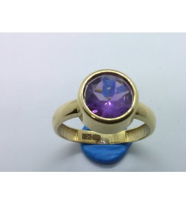 Goud dames ring met Amathist 10 mm mt. 18 - 3220512