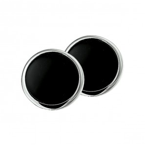 Zilver oorclips met onyx - 3220529