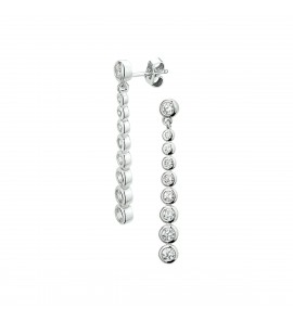Zilver RH oorhangers tennis aflopend - 3220646
