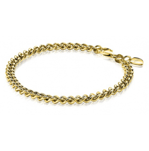 ZINZI zlv. armband gourmet geelverguld 19 cm - 3220585