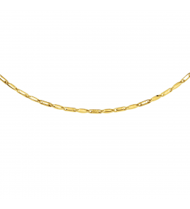Goud collier fantasie staafjes 2 mm 45 cm - 3220600