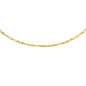 Goud collier fantasie staafjes 2 mm 45 cm - 3220600