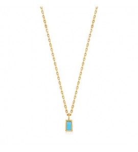 Ania Haie Turquoise Drop Pen. Neckl.  gold 43-48 cm - 3220630