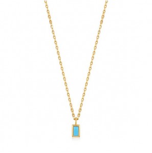 Ania Haie Turquoise Drop Pen. Neckl.  gold 43-48 cm - 3220630