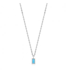 Ania Haie Turquoise Drop Pen. Neckl.  silver 43-48 cm - 3220631