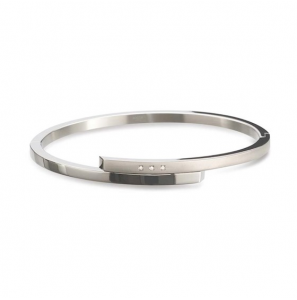 Boccia bengle armband 03041-02 met 3 x 0.015 crt. - 3220623