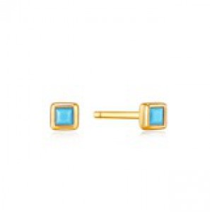 Ania Haie Turquoise Stud Ear S gold - 3220626