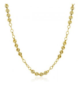 Zinzi zlv.collier gg.verg. 5x4 gediam. plaatjes 40+5cm - 3220935