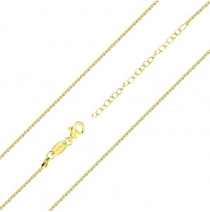 MY iMenso necklace "Venetian rounded 1.2mm" (925/1Mgold-plated) 42+5cm - 3220735