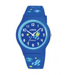 Lorus young pc + siliconen band blauw 100m wr - 3221538