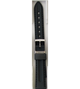 Bear rubber horlogeband zwart 18 mm - 3220754