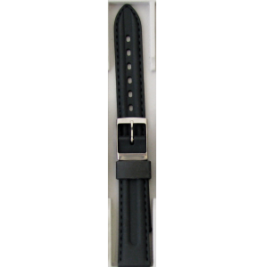 Bear rubber horlogeband zwart 18 mm - 3220754