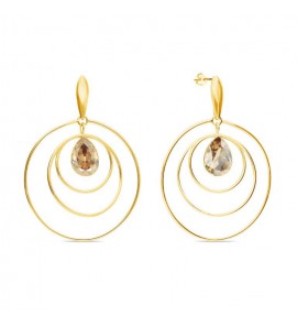 Spark Wind Spinner Gilded Earrings Golden Shadow - 3220783