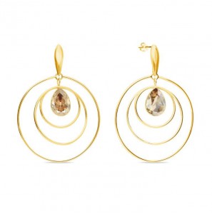 Spark Wind Spinner Gilded Earrings Golden Shadow - 3220783