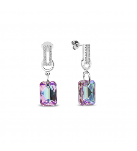 Spark Octagon Earrings Vitrail Light - 3220949