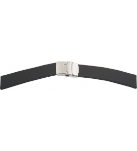 Bear rubberen band zwart met vouwsluiting 20 mm - 3220958